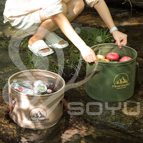 PVC折疊水桶 露營折疊水桶